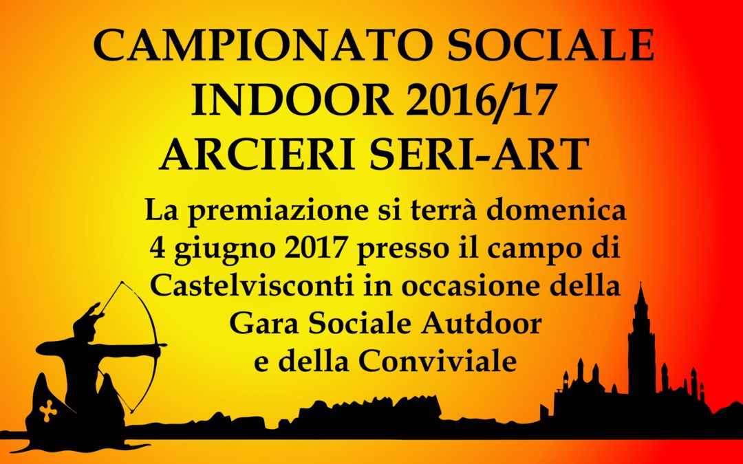 CLASSIFICA FINALE CAMPIONATO SOCIALE SERIART 2016-2017