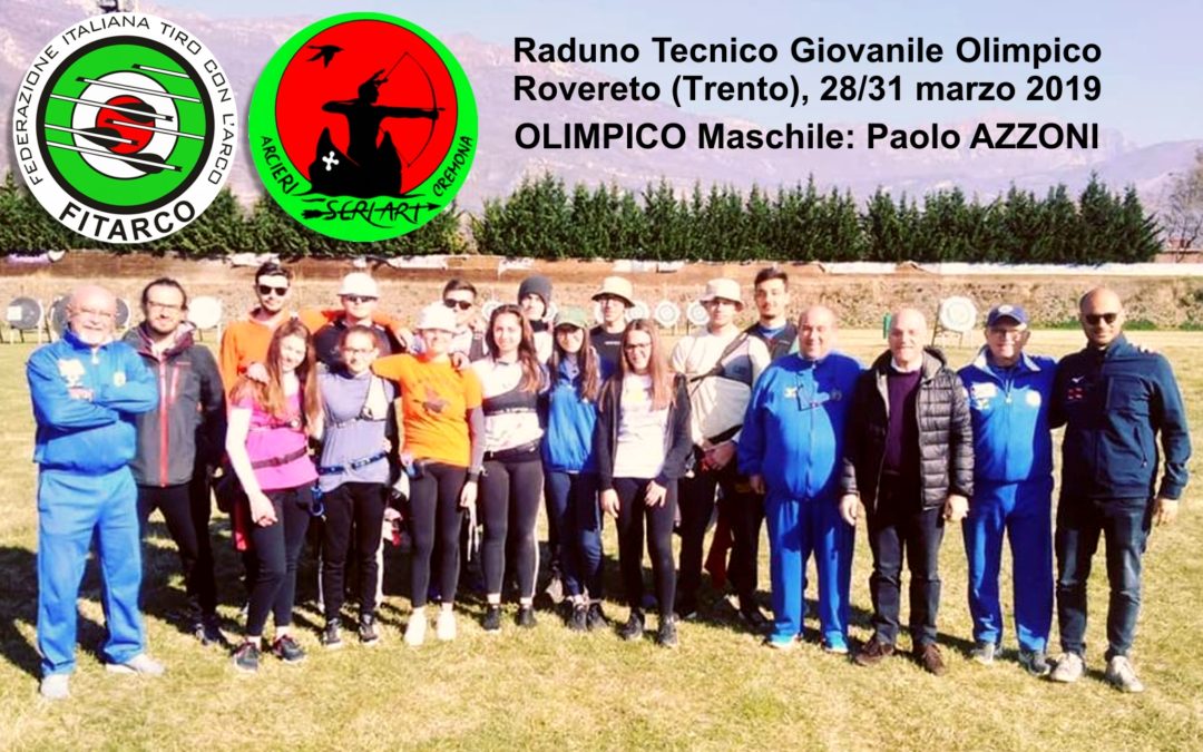 PAOLO AZZONI al Raduno Tecnico Giovanile Olimpico – Rovereto – 28/31 marzo 2019